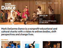 Tablet Screenshot of markdegarmodance.org